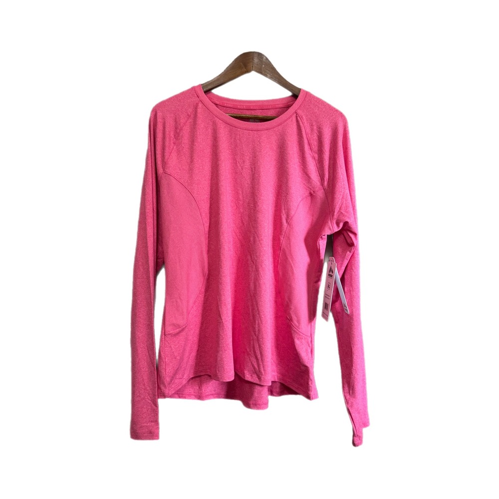 RBX Active Top Womens XL Pink NEW Long Sleeve Thumbhole Athletic CR10007